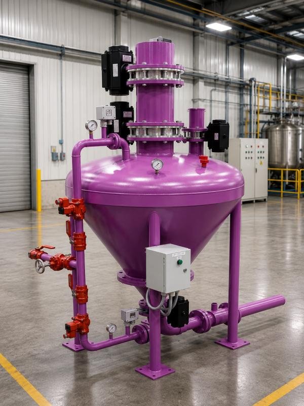 Dense phase pneumatic conveying system