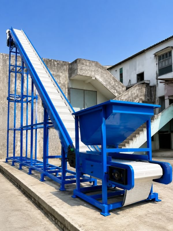 Modular plastic belt conveyor